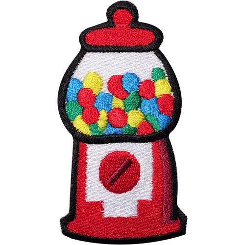 Gumball machine embroidered - gumball,